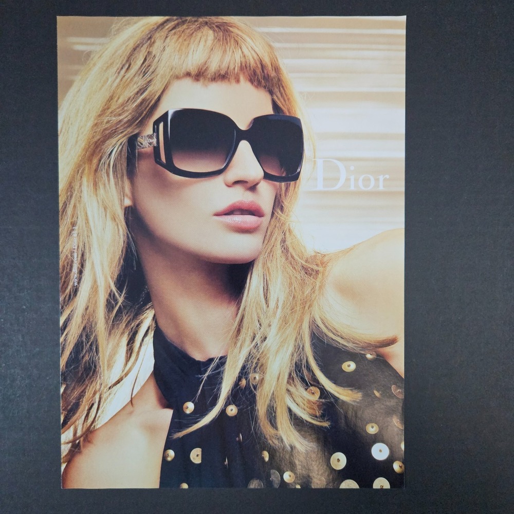 2009 Christian Dior 61/1 Sunglasses Eyewear Print Ad‎ Women's Fashion Accessory